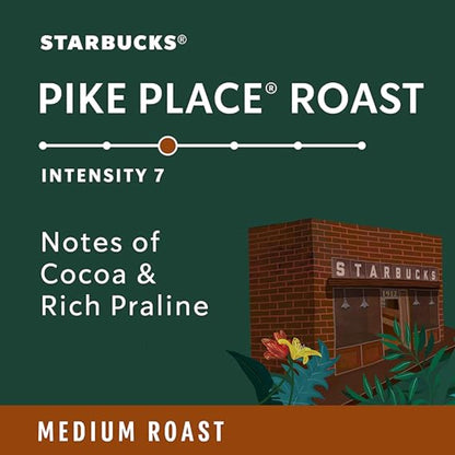Starbucks by Nespresso Vertuo, Pike Place, Medium Roast Coffee 32-count Coffee Pods, Brews 7.8 oz.