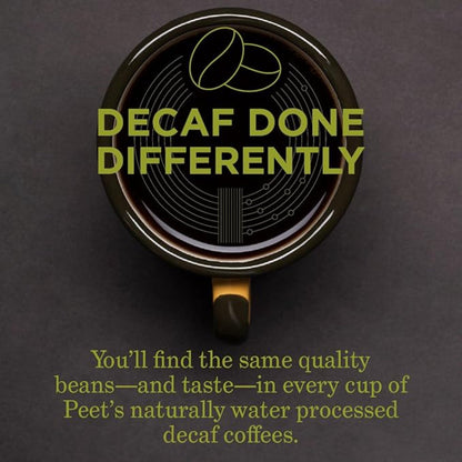 Peet's Coffee, Dark Roast Decaf Keurig K-Cup Pods - Decaf House Blend 88 Count (4 Boxes of 22 K-Cup Pods)