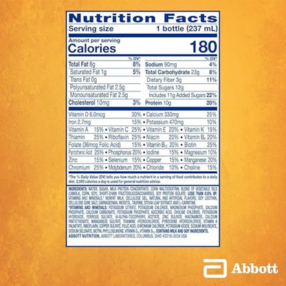 PediaSure SideKicks, Kids Protein Shake, With Key Nutrients and Protein to Help Kids Catch Up on Growth and Fill Nutrient Gaps, Vanilla, 8-fl-oz Bottle, Pack of 24