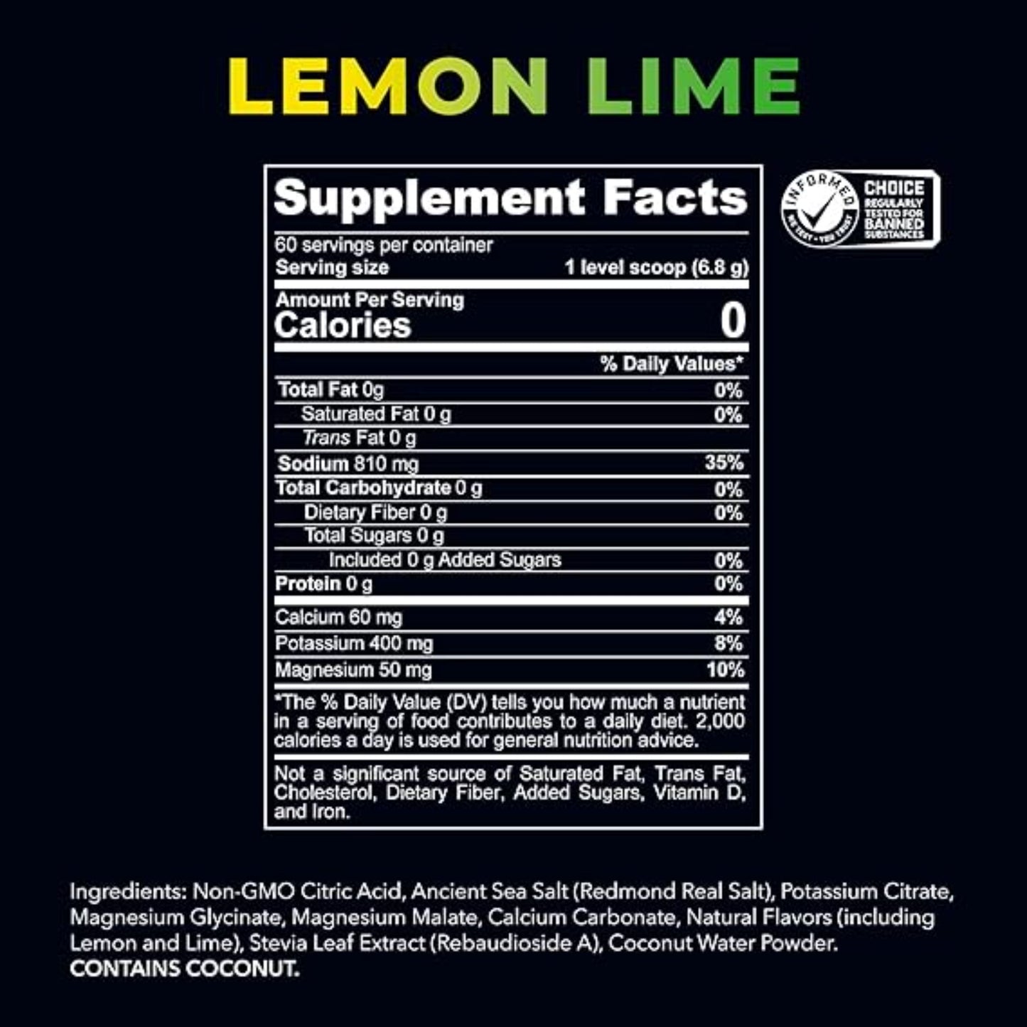 REDMOND Re-Lyte Electrolyte Powder Drink Mix (Lemon Lime)