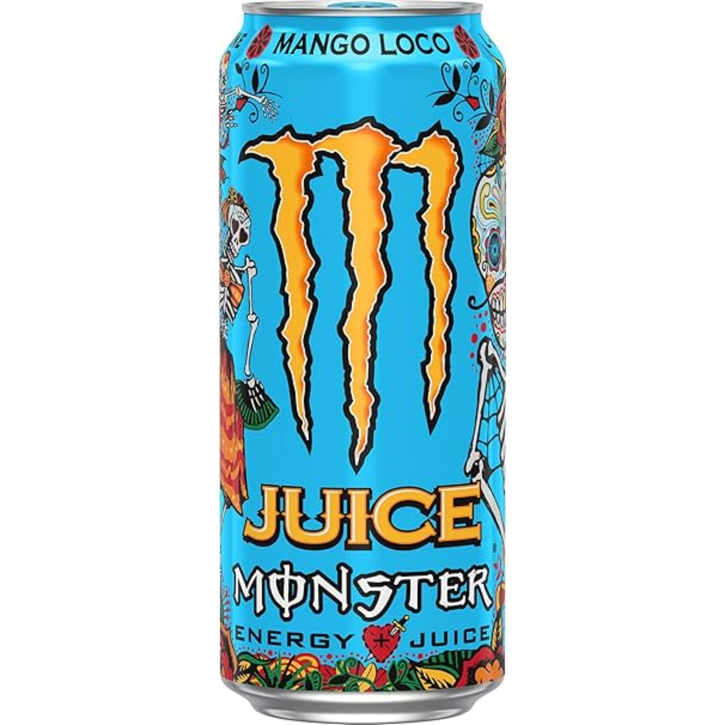 Monster Energy Juice Monster Mango Loco, Energy + Juice, Energy Drink, 16 Ounce (Pack of 15)