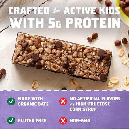 Zbar Protein - Chocolate Chip - Crispy Snack Bars - Made with Organic Oats - Non-GMO - 5g Protein - Gluten Free Protein Bars (15 Pack)