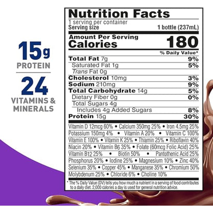 BOOST Women Balanced Nutritional Drink, Rich Chocolate, 8 fl oz (Pack of 24)